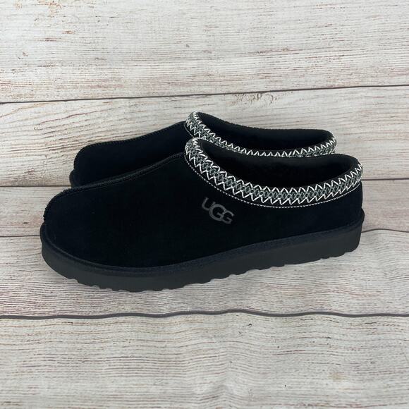 UGG Tasman Mens Sz 12 Slip On Shoes Black Suede